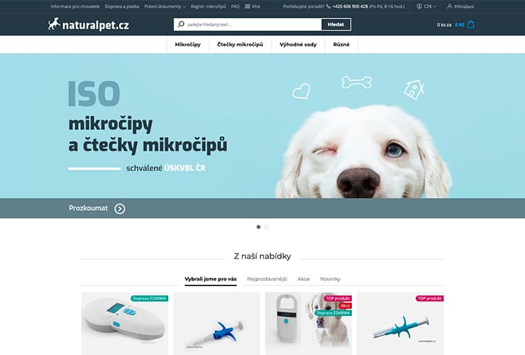 Náhľad e-shopu NaturalPet.cz