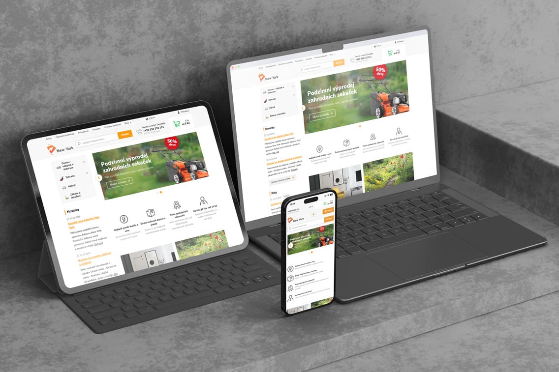 New York template on devices