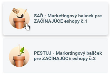 Marketingové balíčky Sázej a Pěstuj