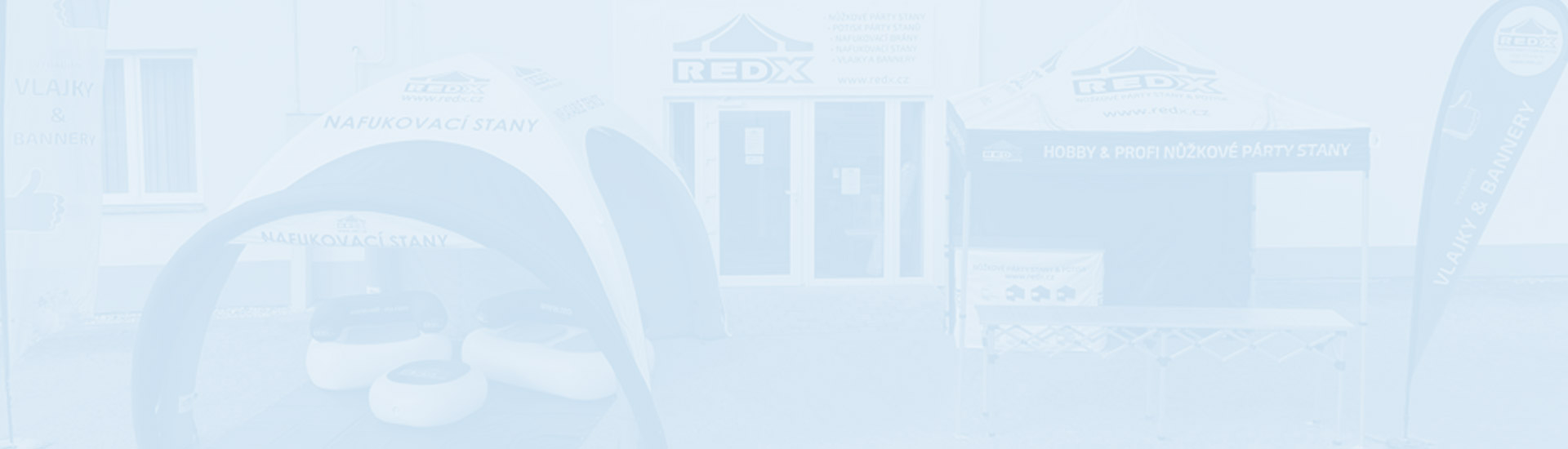 RedX - nožnicové a party stany