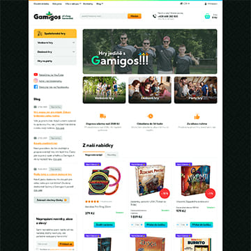 Náhľad e-shopu Gamigos.cz