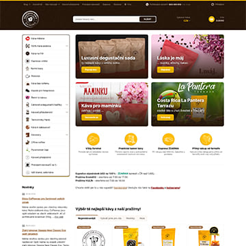 Náhľad e-shopu Káva-Kroměříž.cz
