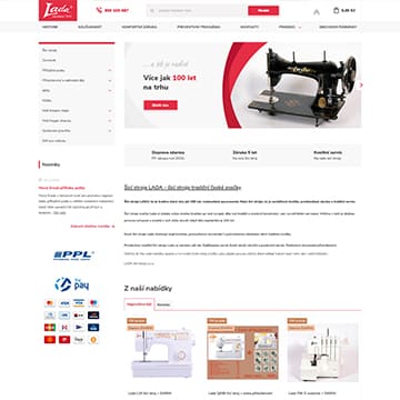 Náhľad e-shopu LadaŠicíStroje.cz