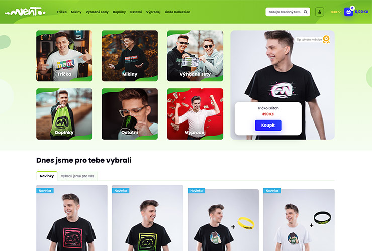 Náhľad e-shopu MentůvShop.cz