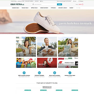Náhľad e-shopu ObuvPetra.cz