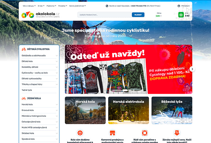 Náhľad e-shopu OkoloKola.cz