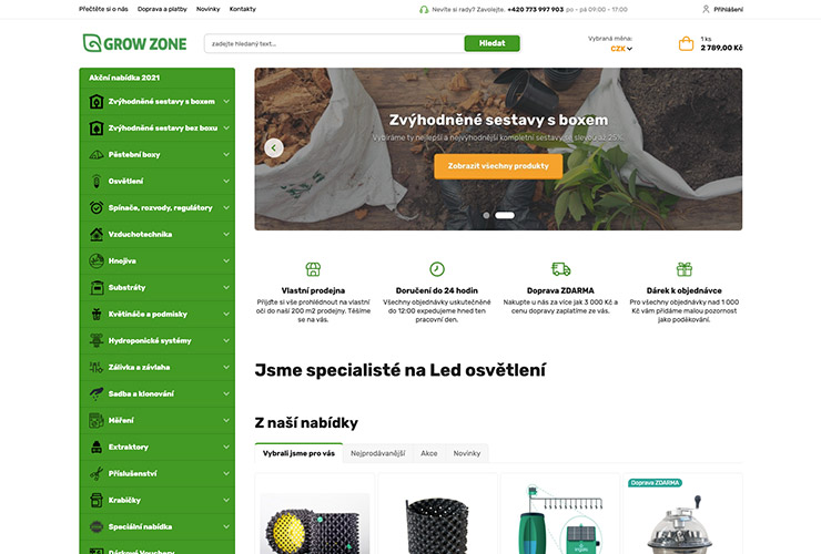 Náhľad e-shopu Growzone.cz