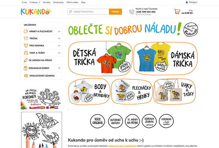 Náhľad e-shopu Kukando.cz