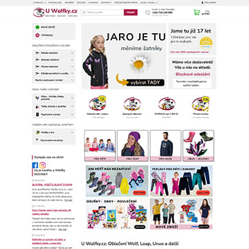 Náhľad e-shopu uWolfky.cz