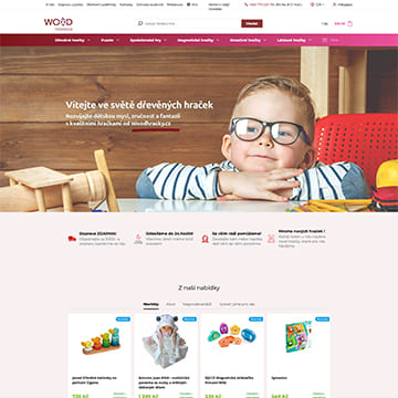 Náhľad e-shopu WoodHračky.cz