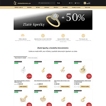 Náhľad e-shopu ZlatoLevně.cz